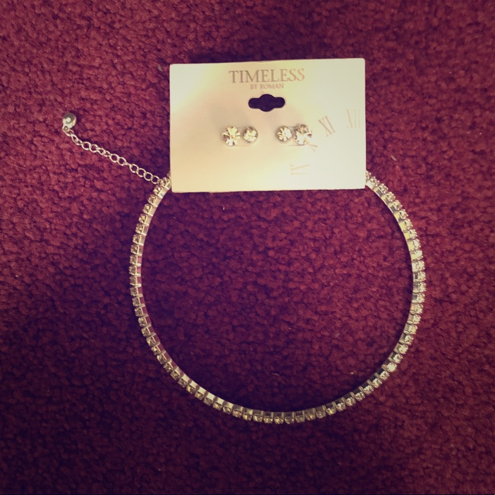NWT Diamond choker Costume Jewlrey